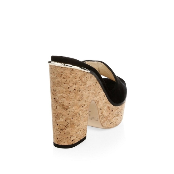 Jimmy Choo Deedee suede platform mules - Picture 3 of 16